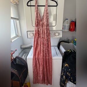 Y2K Charlotte Russe Rose Velvet Dress